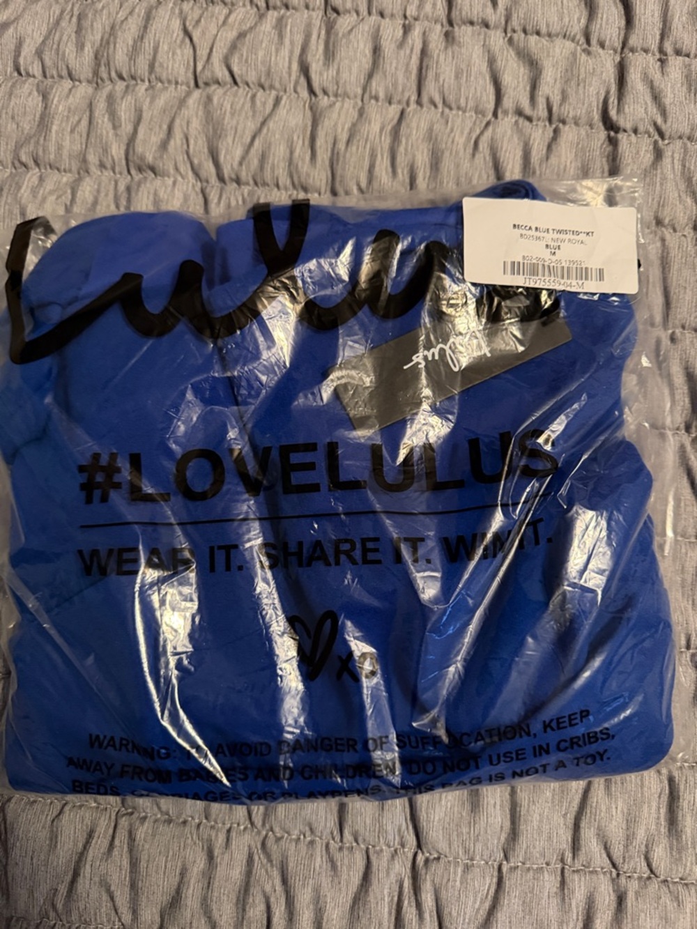 Lulu's Royal Blue One-Shoulder Mini Dress - Picture 7 of 7